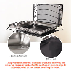 PKNYBZH rabbit litter box with waterproof pad promotes cleaner habitat