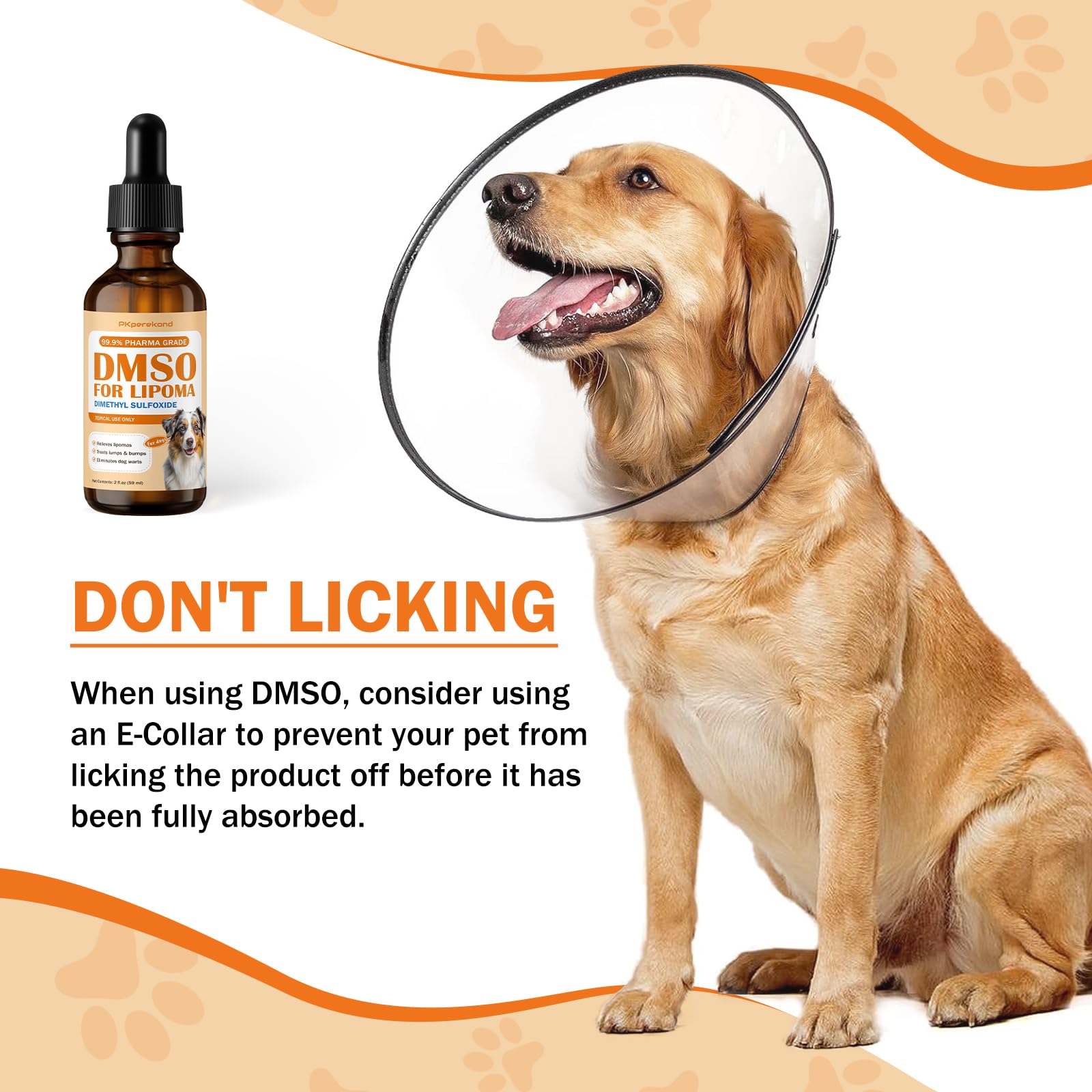 PKperekond DMSO for dogs patch test and gentle daily use