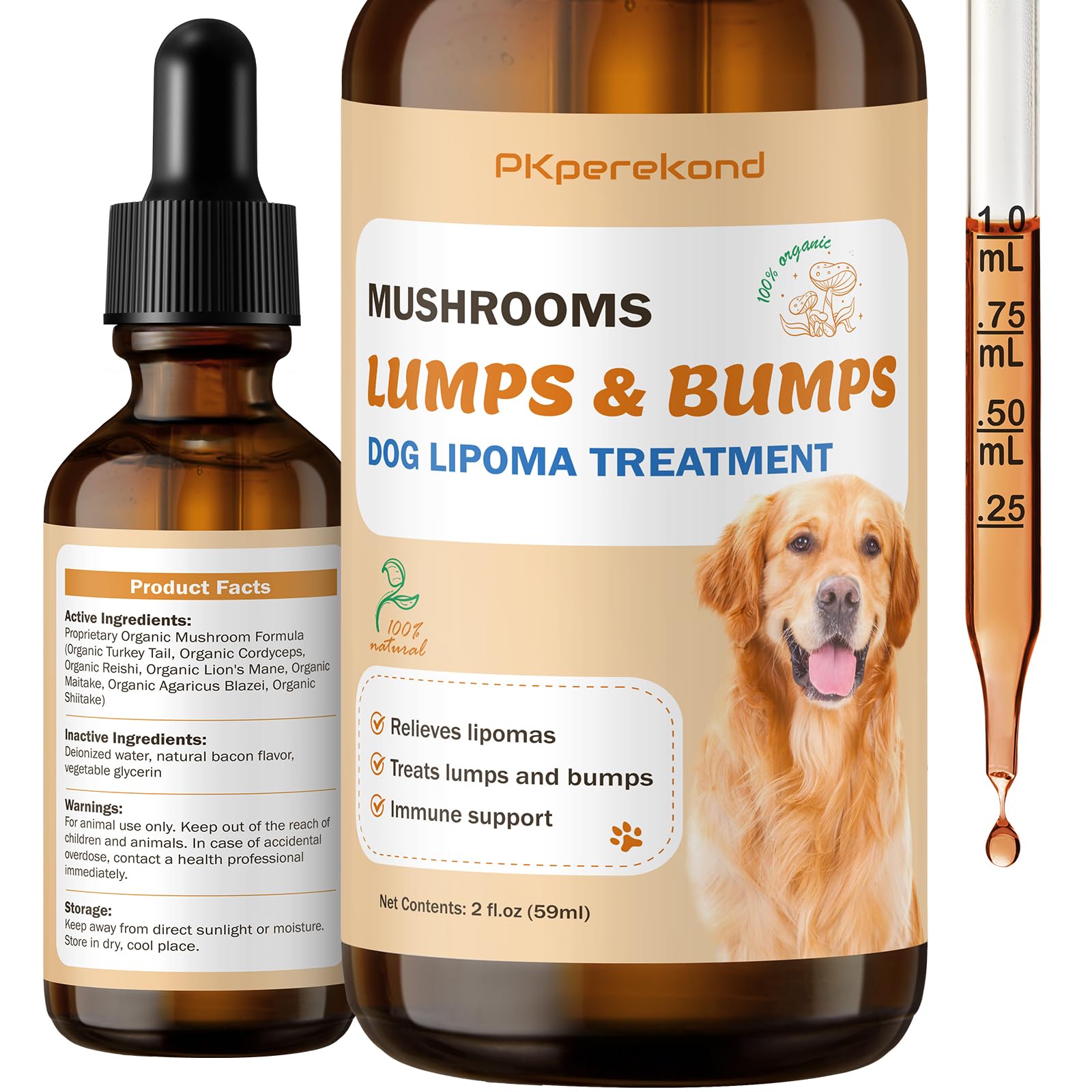 PKperekond dog lumps supplement bottle—supports mobility and comfort