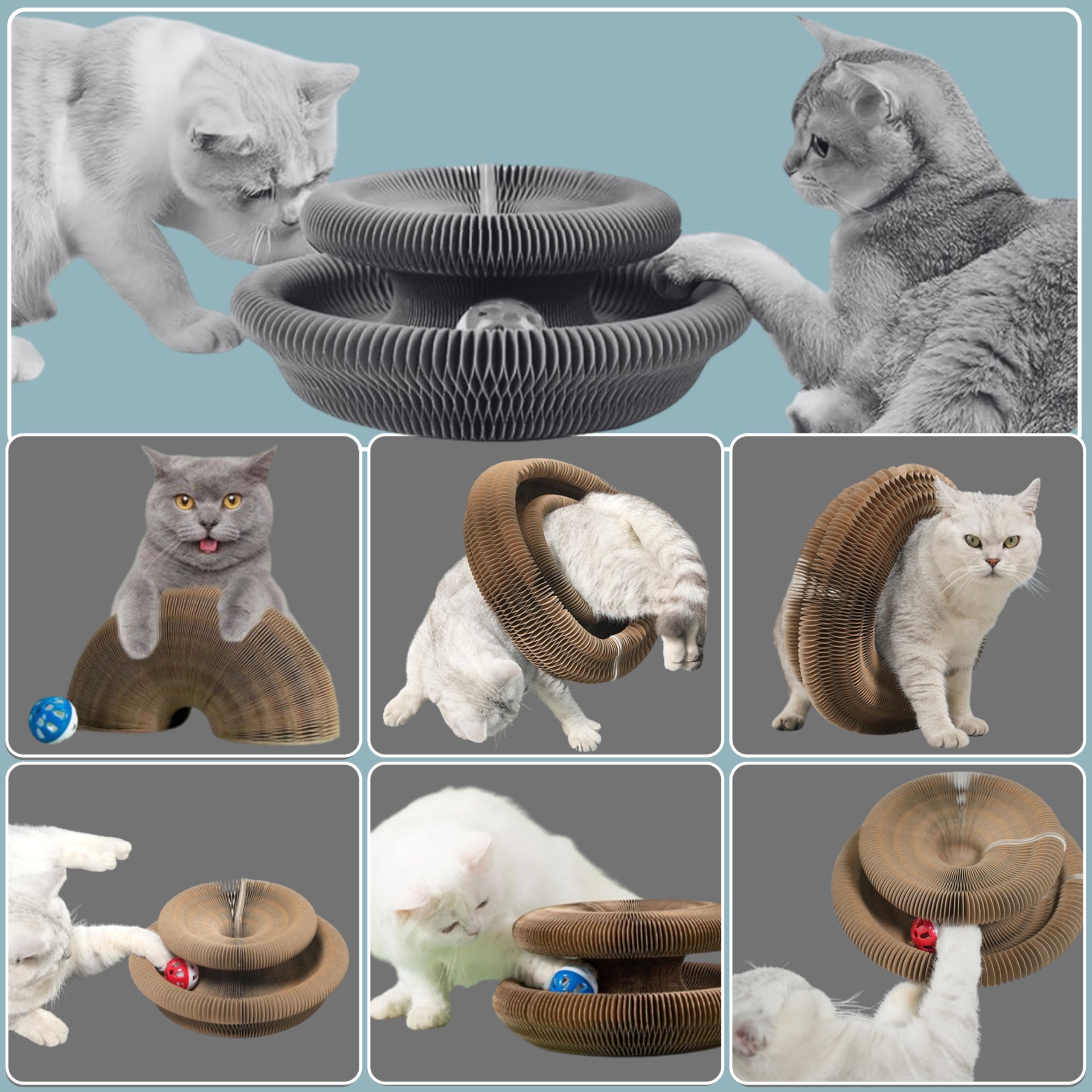 Planatex Kitty Curlz Cardboard durability emphasizes eco-friendly scratching surface.