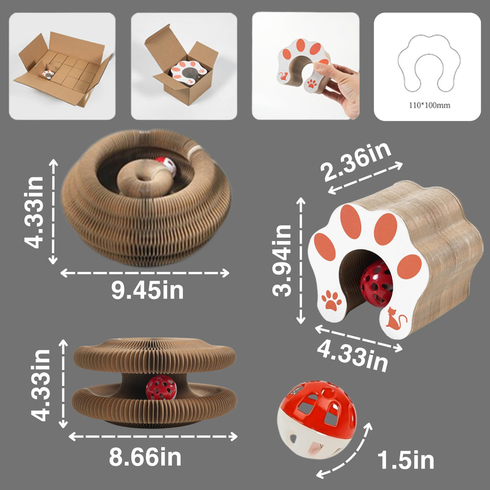 Planatex Kitty Curlz Magic Organ spiral-shape encourages climbing and curious exploration.