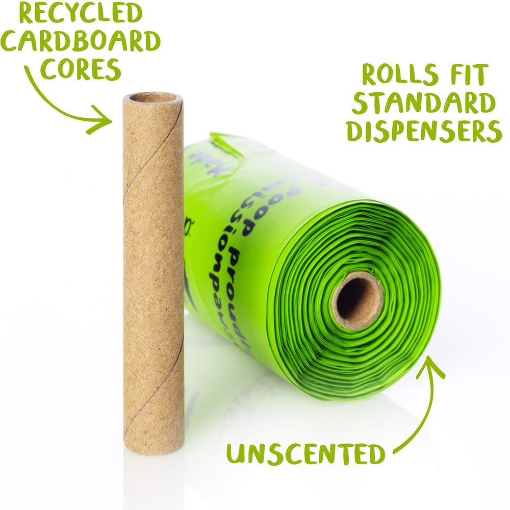 Planet Poop plant-based compostable bags reduce plastic waste in daily routines.