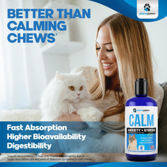 planopaws cat anxiety liquid drops mixed into food for mess-free serving