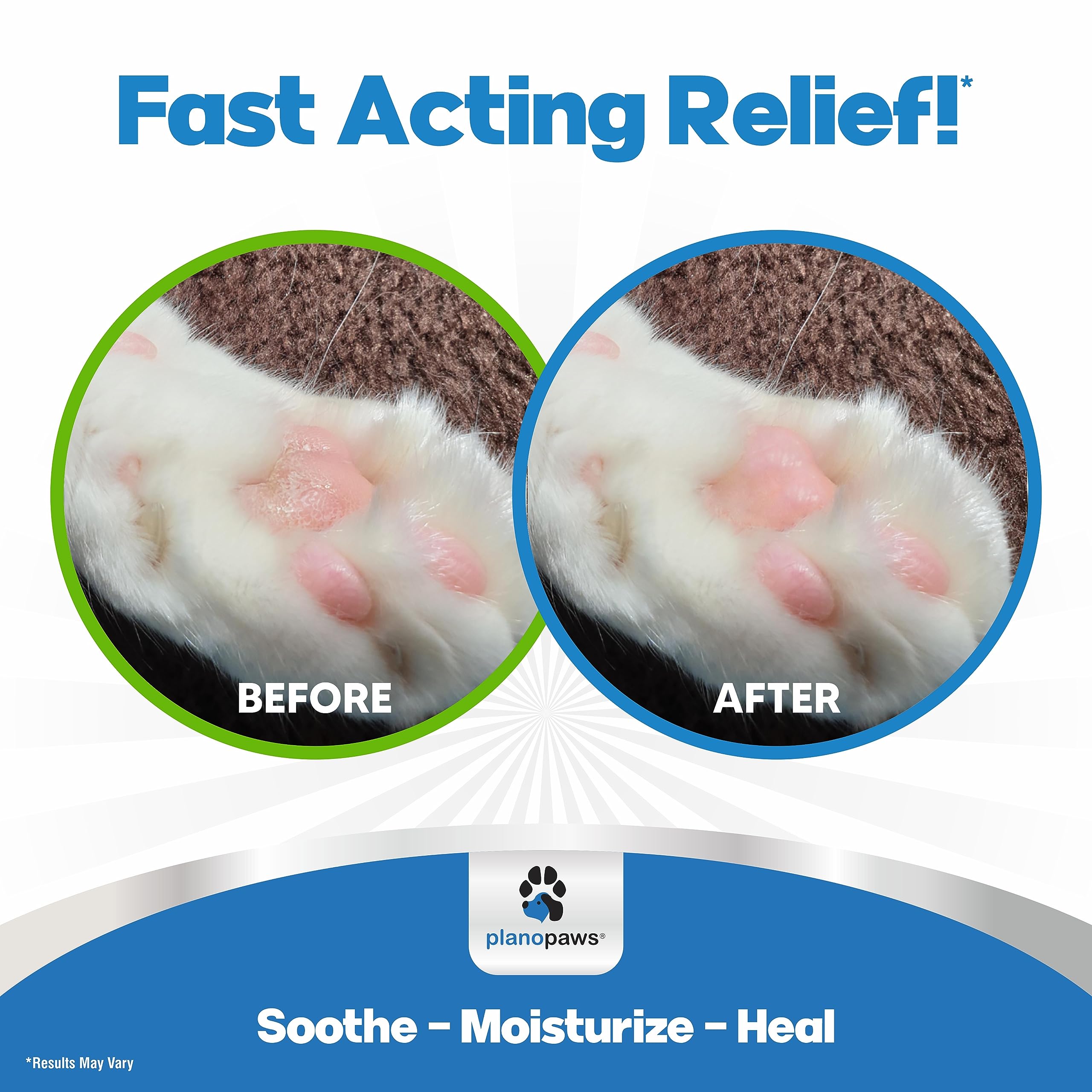 Planopaws paw balm on cat's nose for protection and moisture.