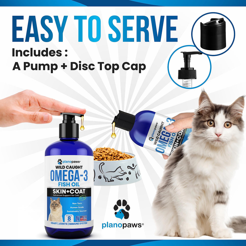 Plano Paws Omega-3 fish oil cat anchovies herring mackerel sardines mix