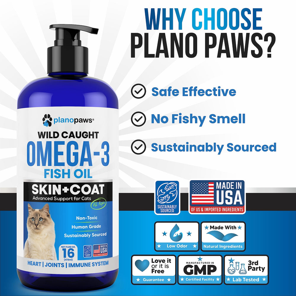 Planopaws Omega-3 ingredients visual highlighting anchovies, herring, mackerel, sardines for natural nutrition.