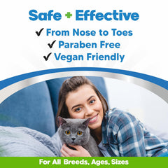 Planopaws paw balm being applied to a cat paw for easy use.