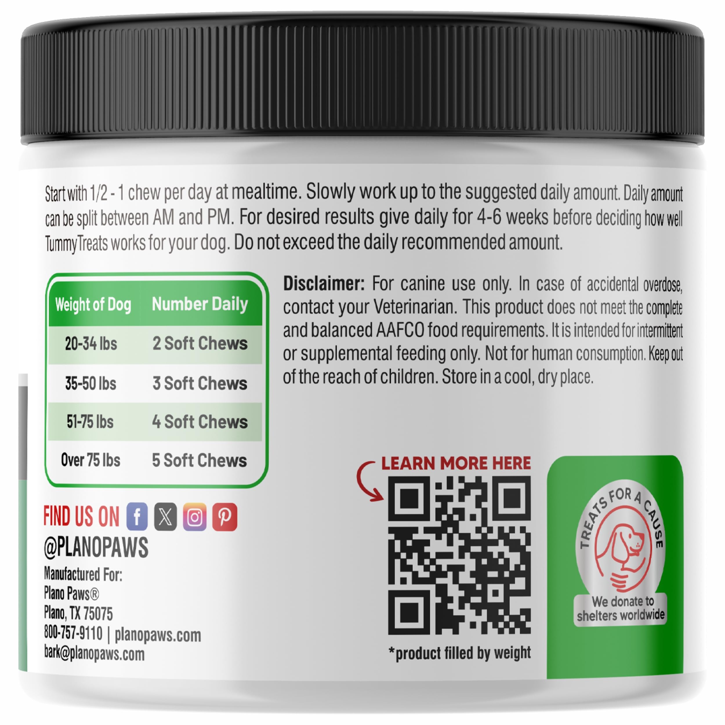 Planopaws probiotics for dogs taste-test scene shows a happy pet enjoying chicken-chew flavor.