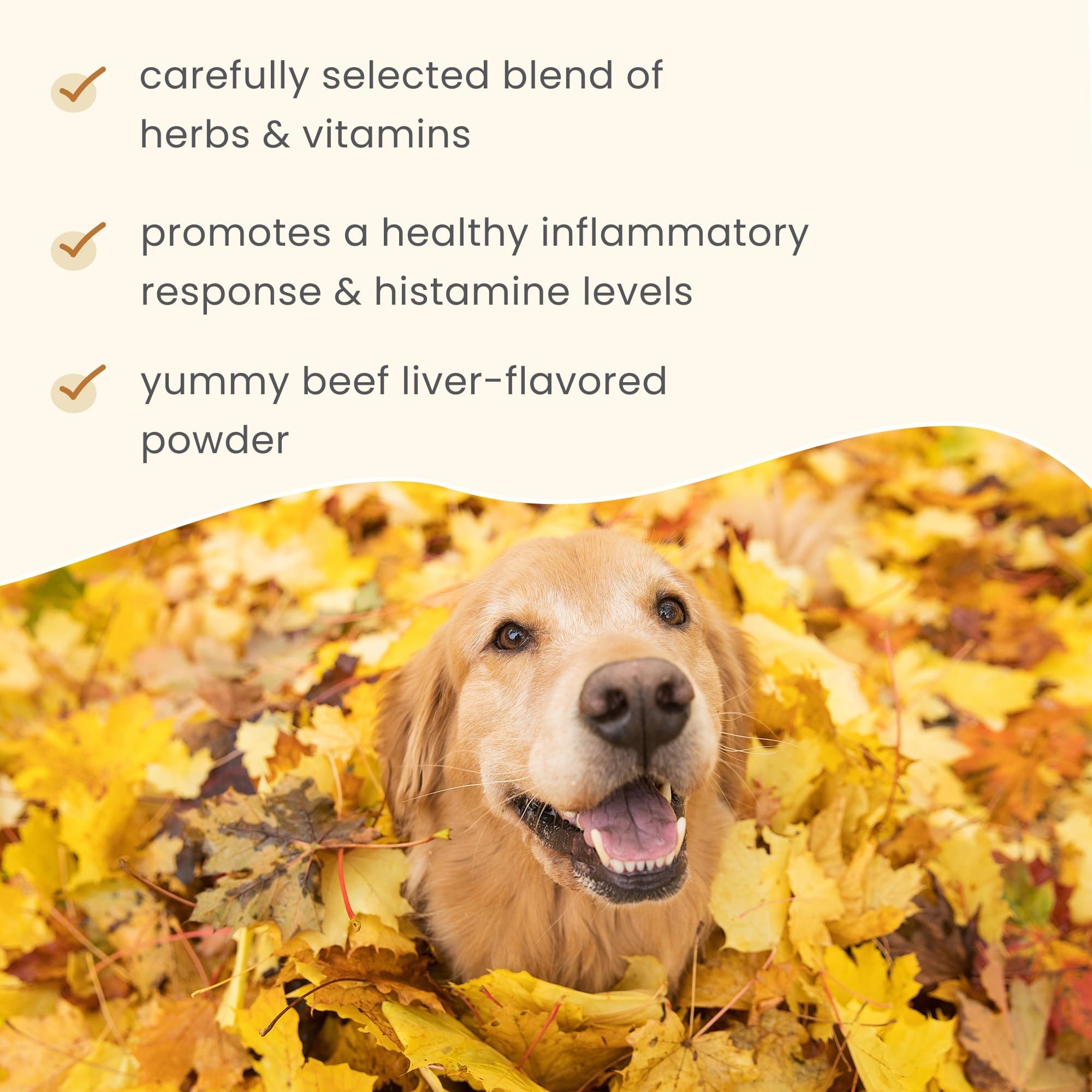 Dr. Mercola Bark & Whiskers plant sterols, butterbur, and cats-claw ingredients highlighted for potential immune support.