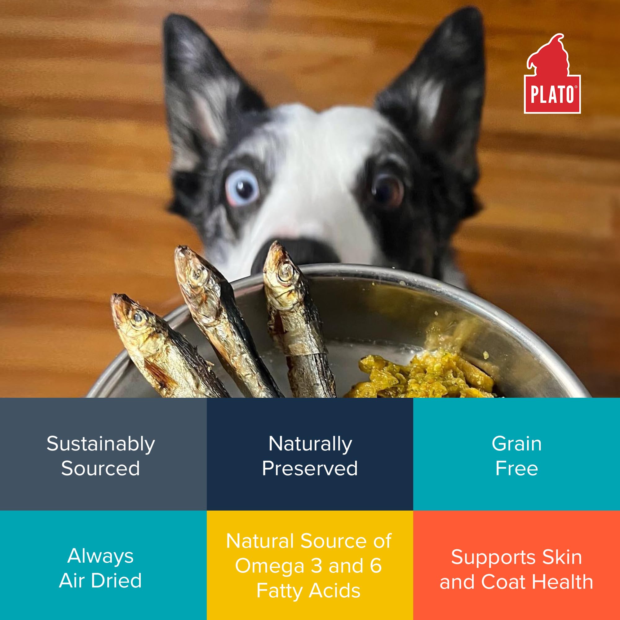 PLATO treats contain no corn, wheat, or soy for clean ingredients.
