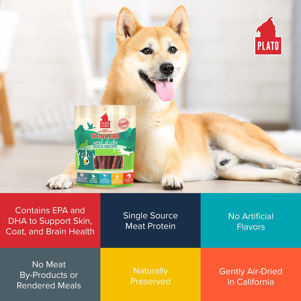 PLATO Thinkers Duck air-dried batches indicating preserved nutrients and flavor