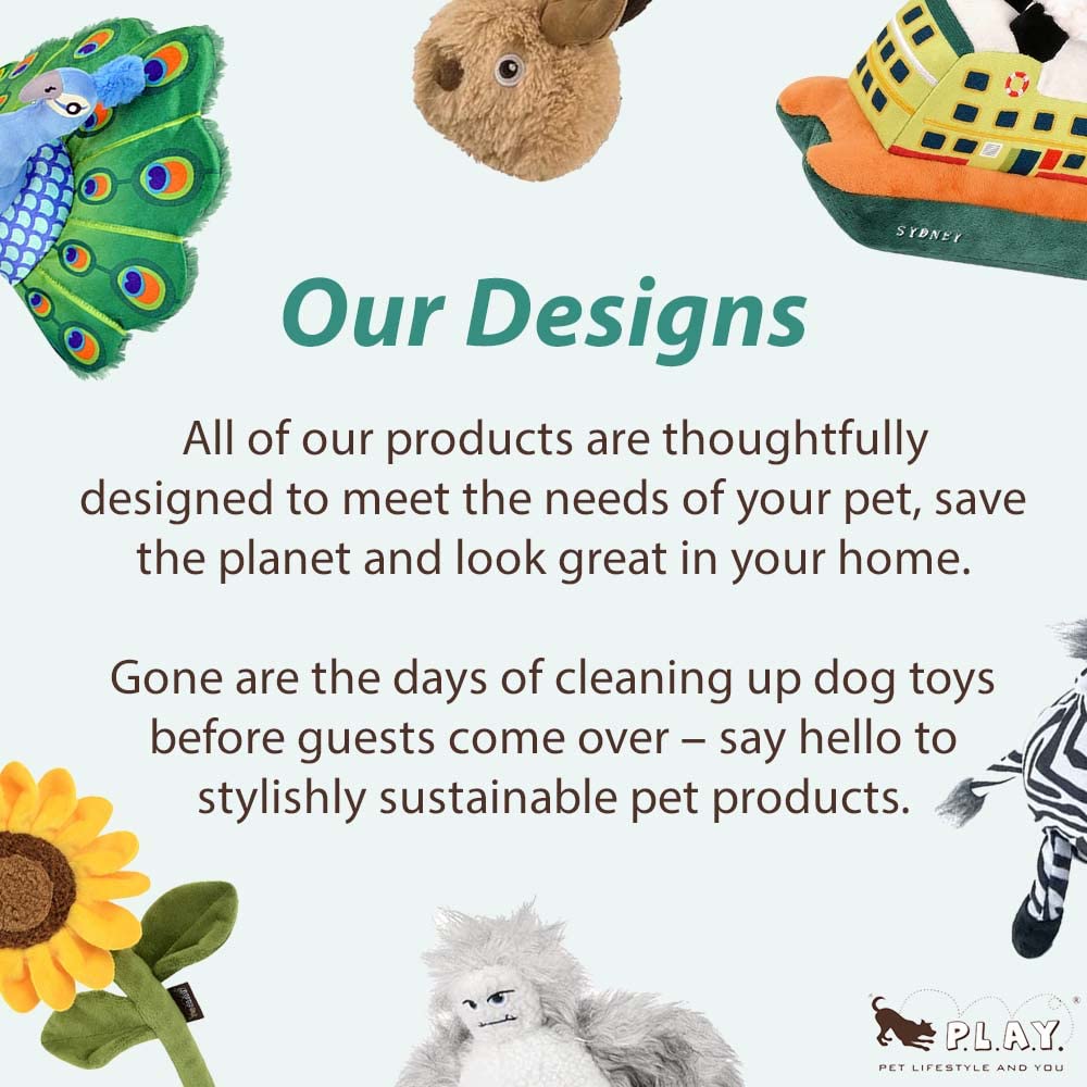 P.L.A.Y. Frisky Furball reinforced double-stitch for durability