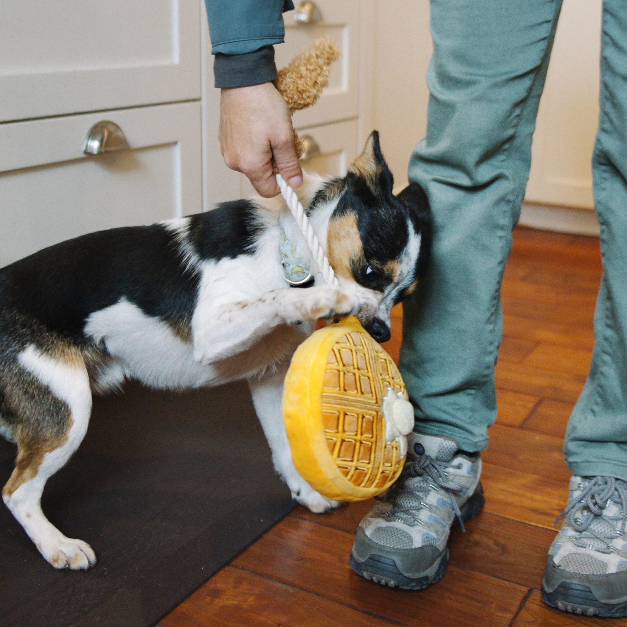 P.L.A.Y. recycled plastic bottle filling close-up.