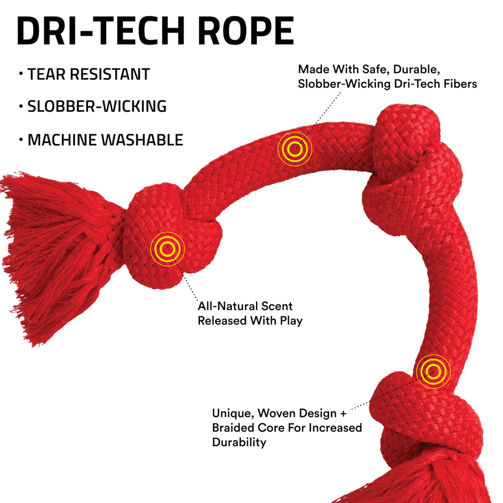 Playology big dog rope close-up illustrates heavy-duty construction for large breeds.