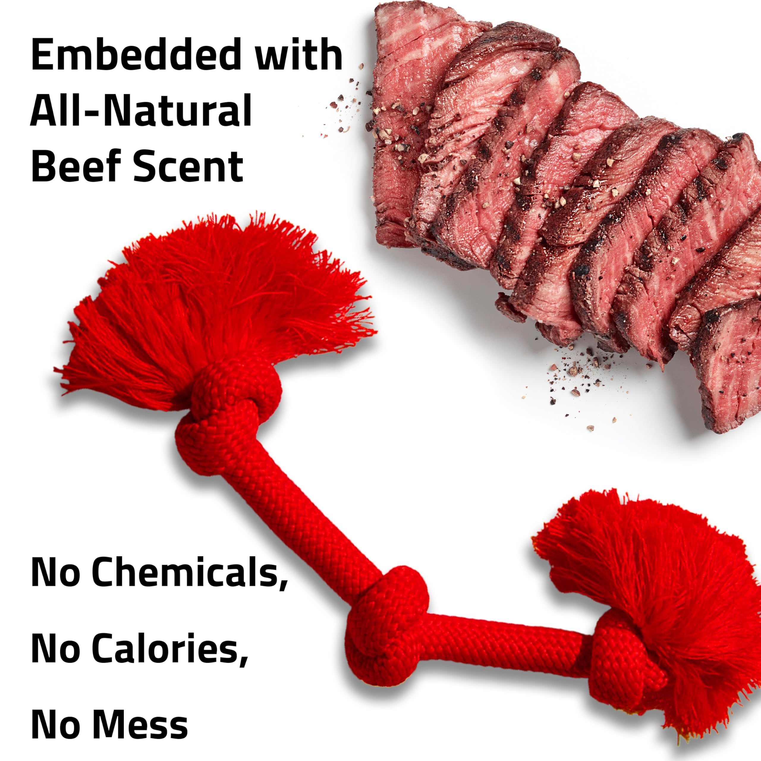 Playology Dri-Tech Rope is easy to clean and machine washable.