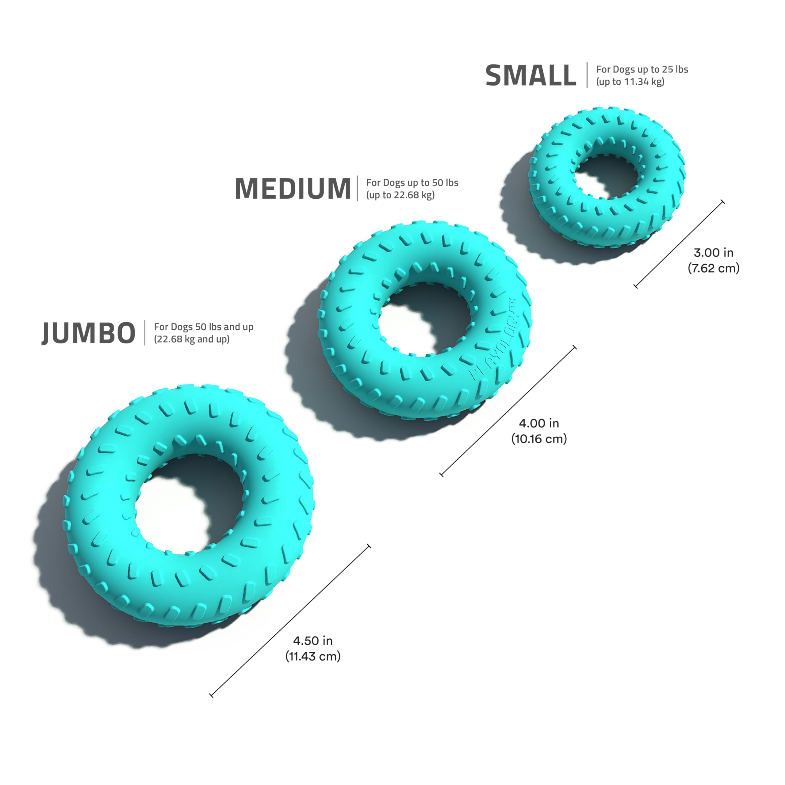 Playology easy-clean dog toy image emphasizing quick rinsing after outdoor play.