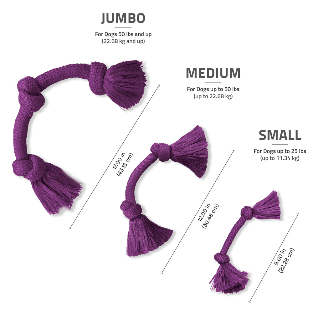 Playology Encapsiscent scented rope toy with all-natural bacon scent embedded.