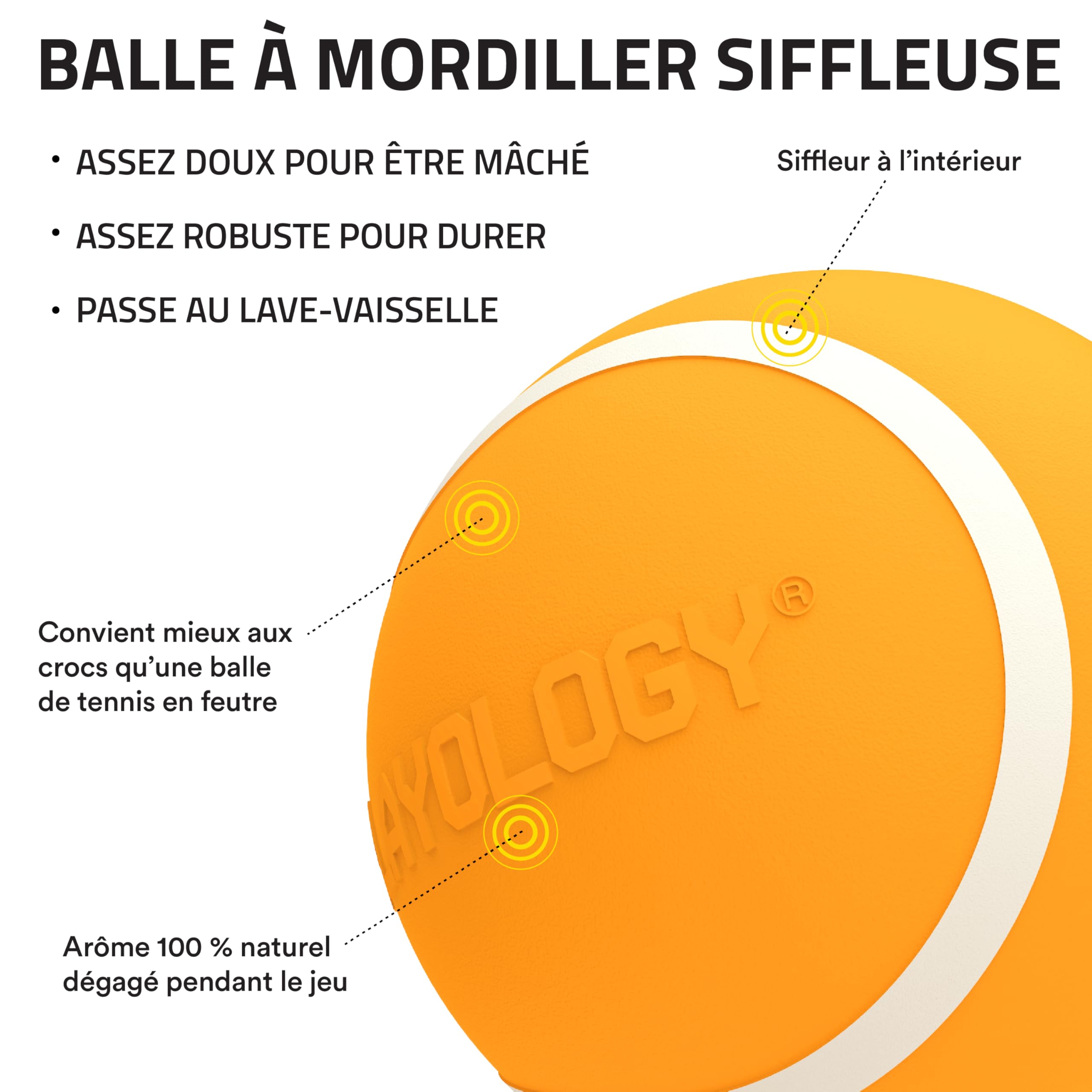 Playology Floating Dog Ball — water-fetch friendly for pools.