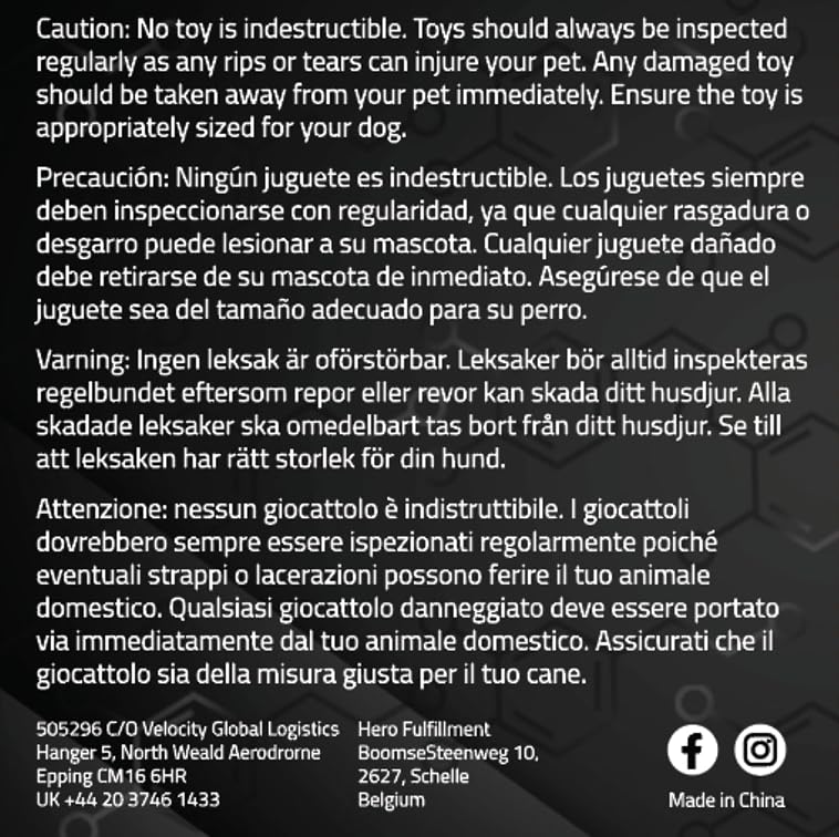 Playology happiness guarantee label on packaging, assuring product support.