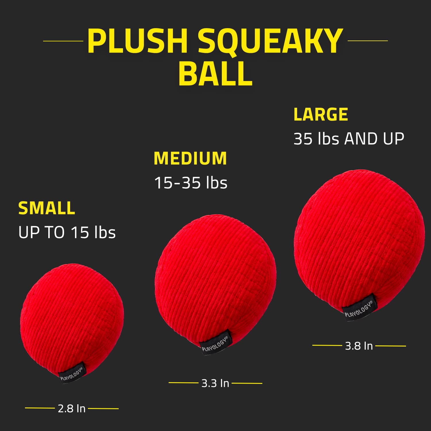 Playology safety-testing standards badge on dog toy.