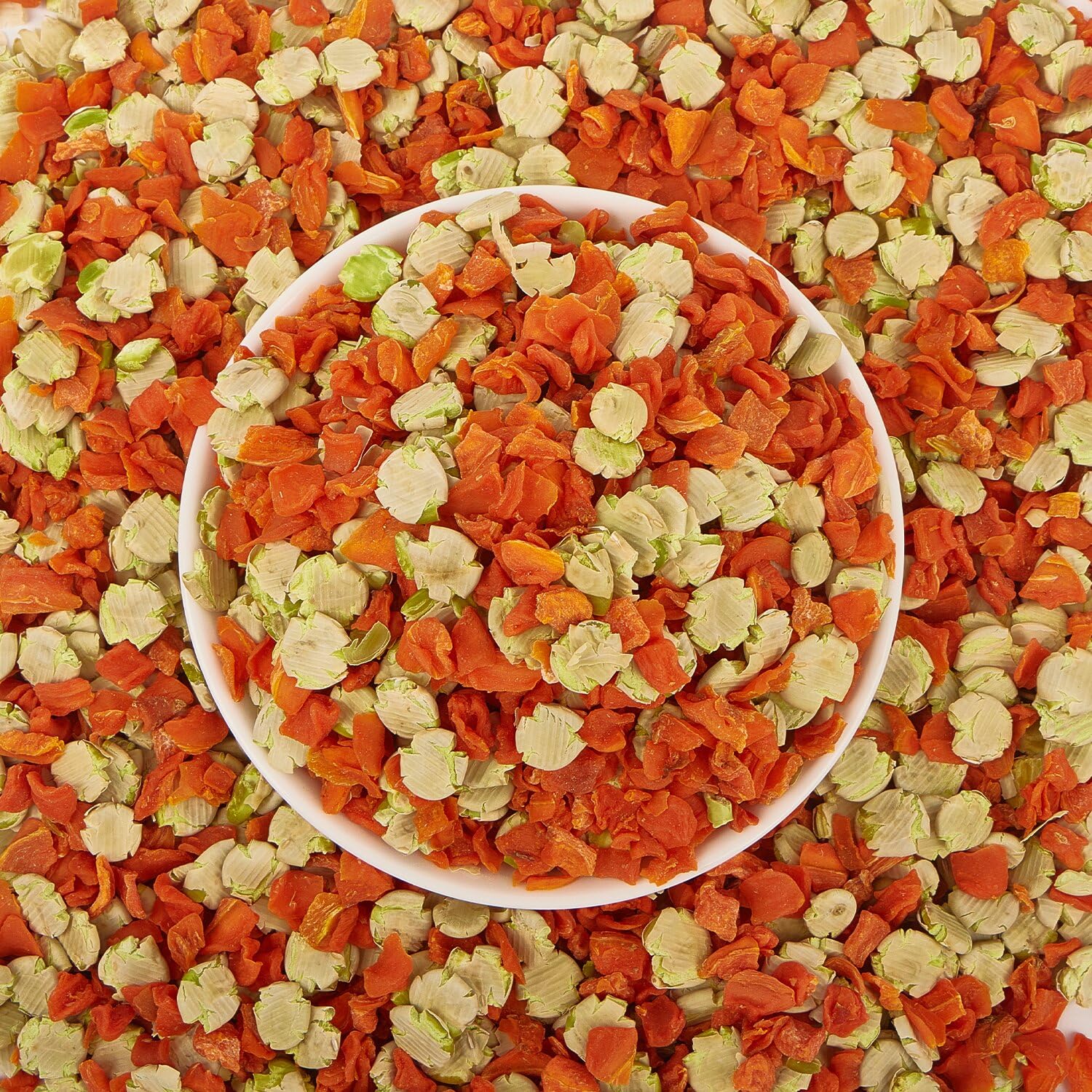 Pleasantly Warm rabbit chew toy crisp carrot slices ready for easy chewing and play.