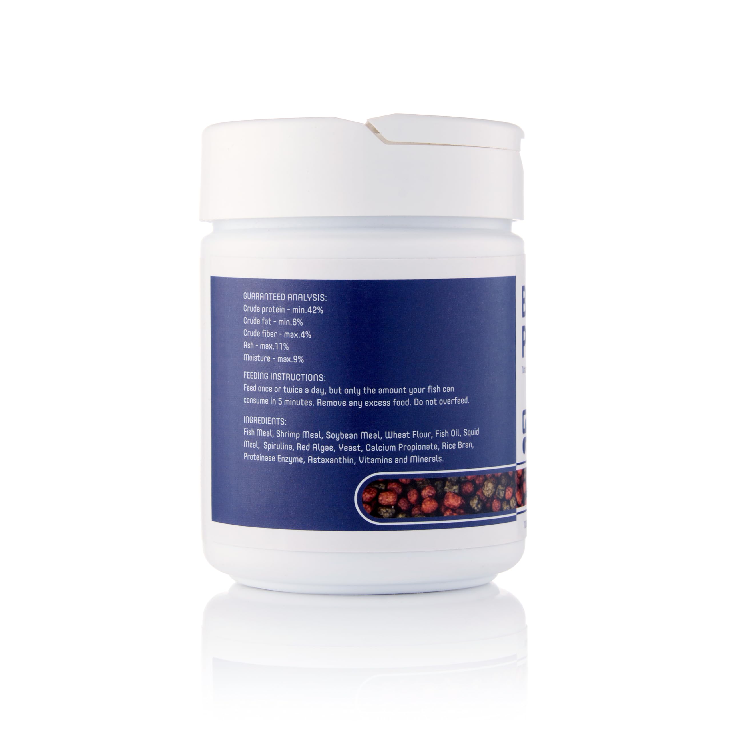 Plecoceramics 1-4oz-package image communicates compact, convenient feeding option.