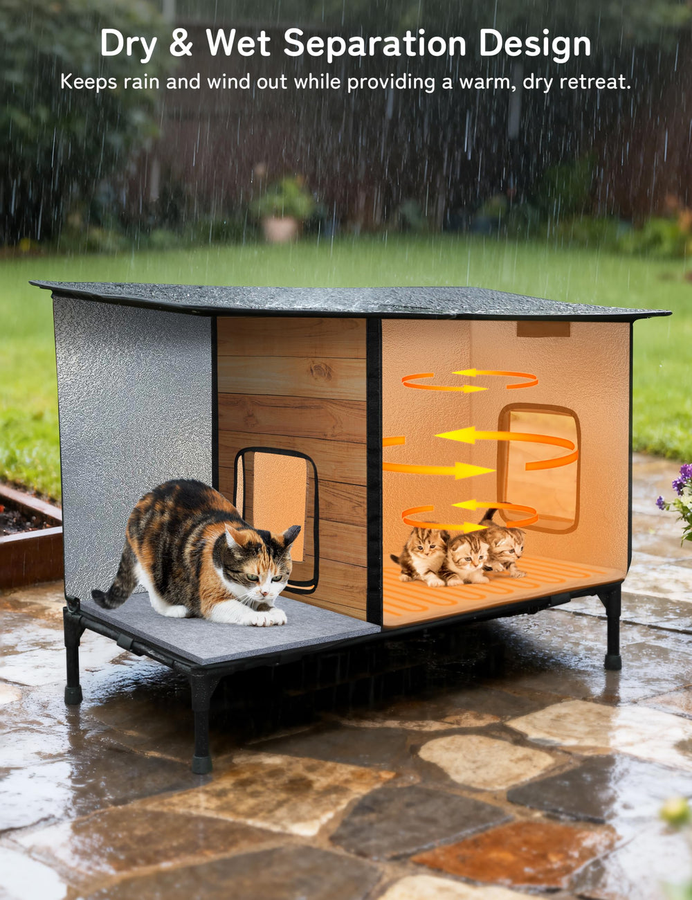 PLEKER dual-exit frame provides safe escape routes for feral cats