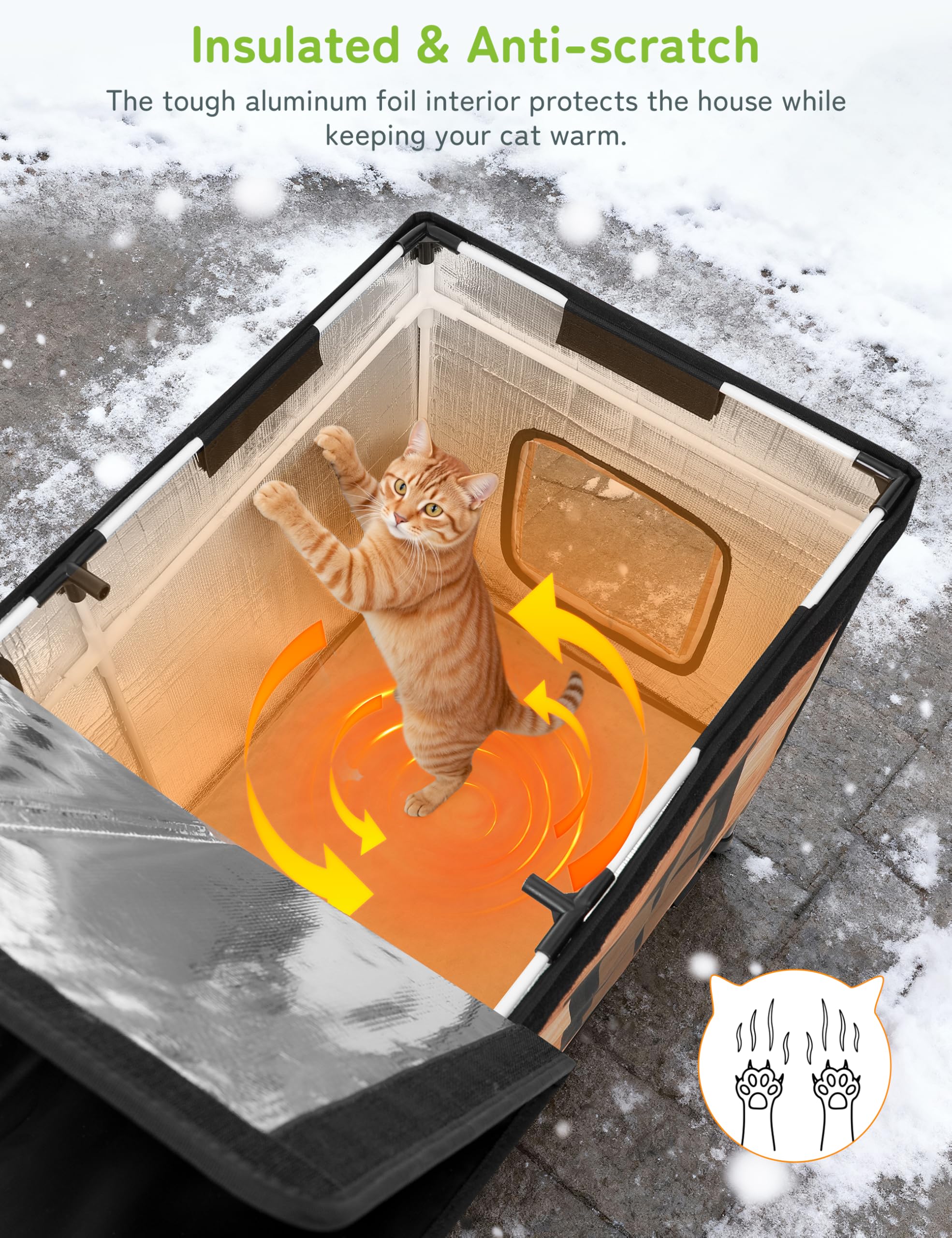 PLEKER waterproof roof keeps interior dry during rain or snow