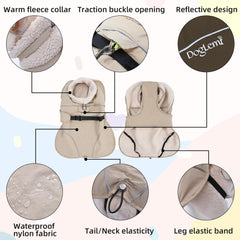 PlentiVive harness slot and back leash connection for seamless leash compatibility.