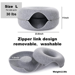 PLIISLUP light gray cat cave blends stylishly with modern home interiors.