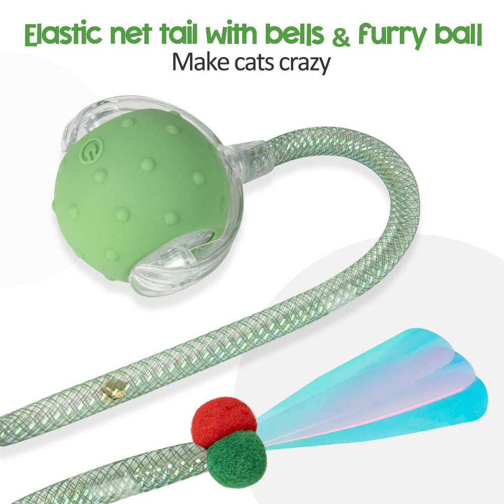 PLITTPETTS interactive cat ball motion-activated mode provides active, varied play.