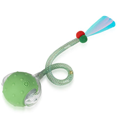 PLITTPETTS interactive cat ball front view for indoor play with engaging motion.