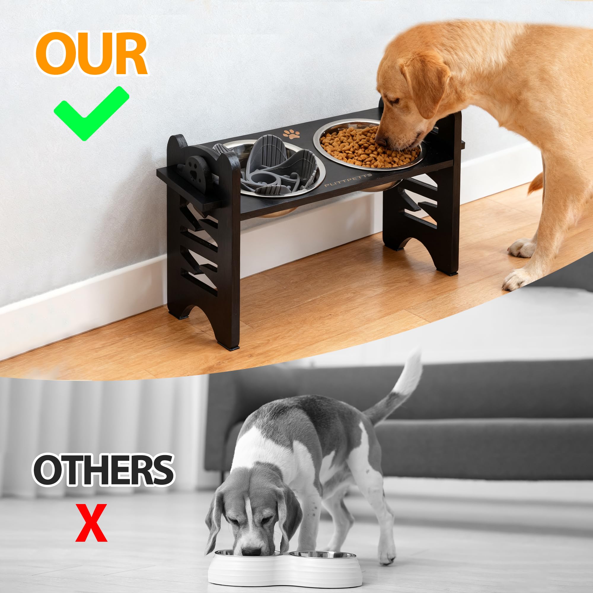 PLITTPETTS bamboo construction blends natural warmth with durable, easy-clean design.