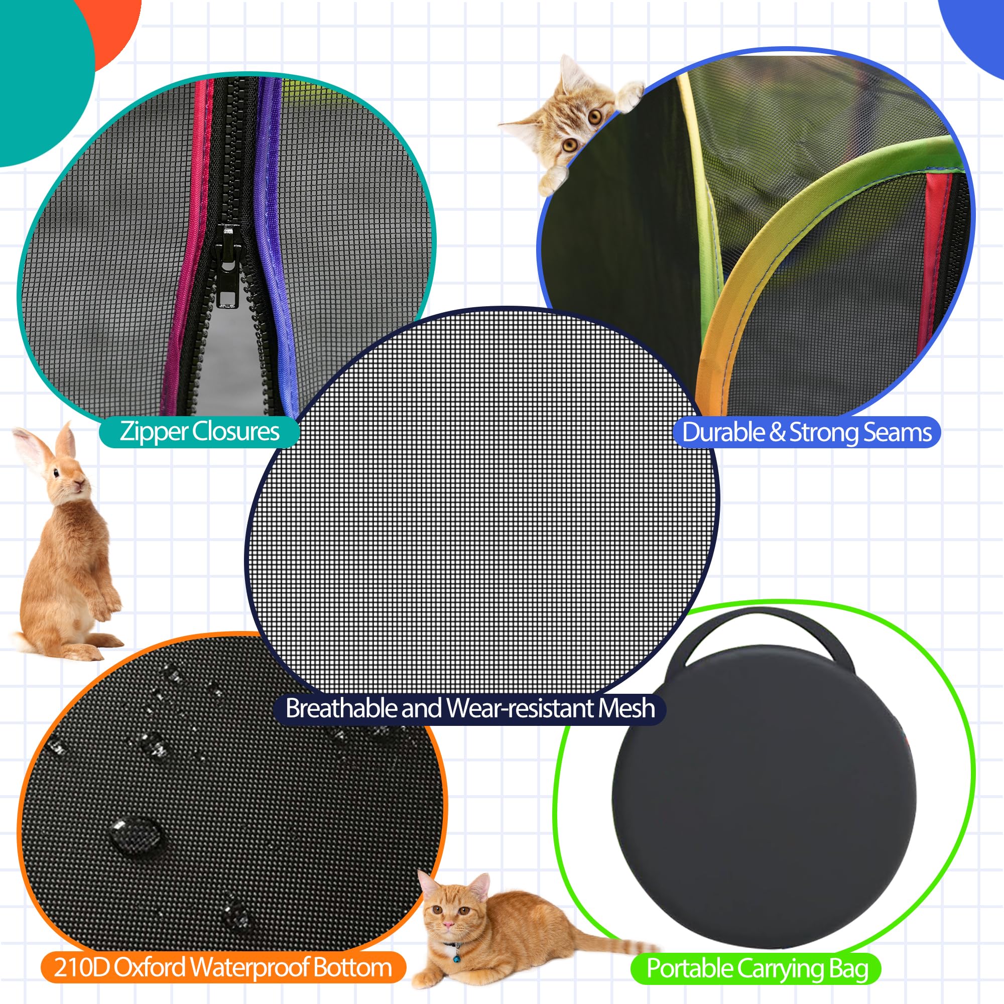 PLITTPETTS waterproof-bottom keeps paws dry and floors clean during play