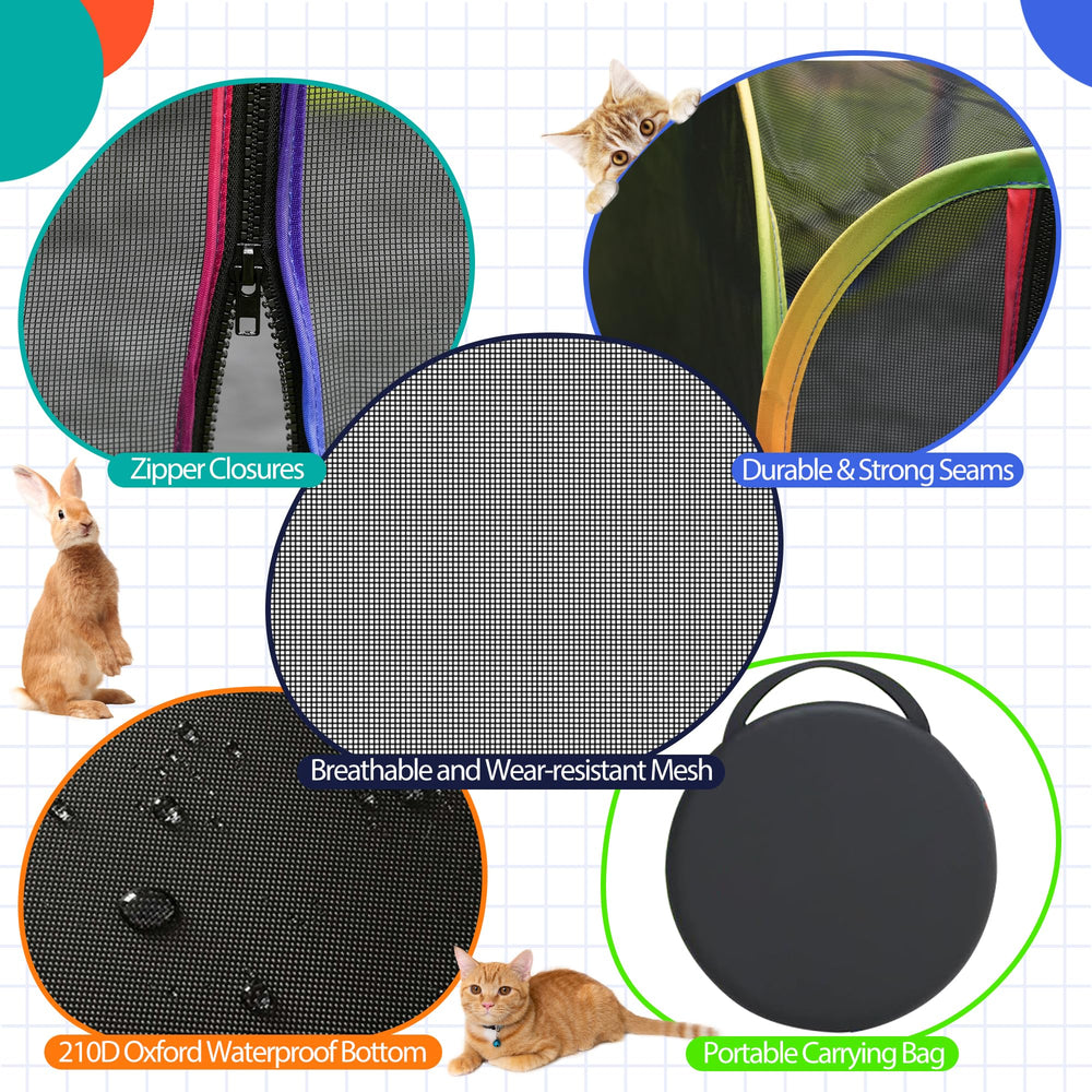 PLITTPETTS waterproof-bottom keeps paws dry and floors clean during play