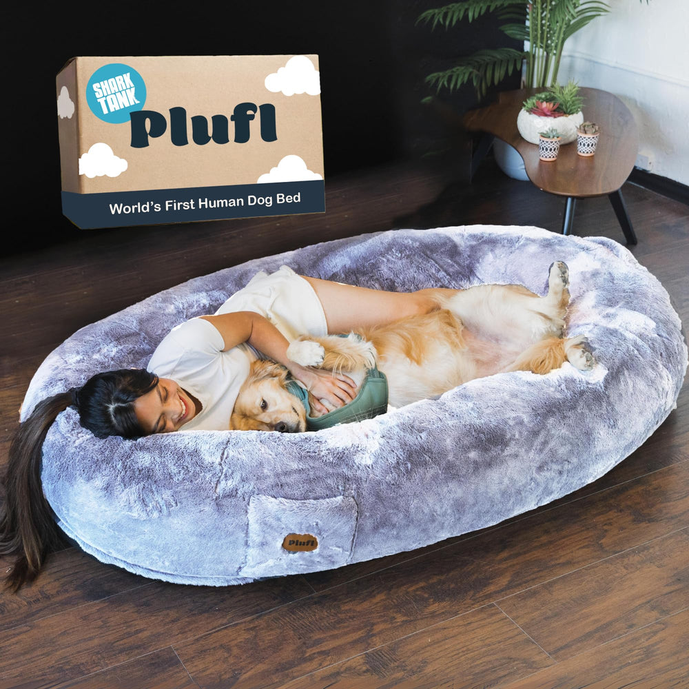 Plufl Arctic Grey memory-foam pod for cozy, restful naps