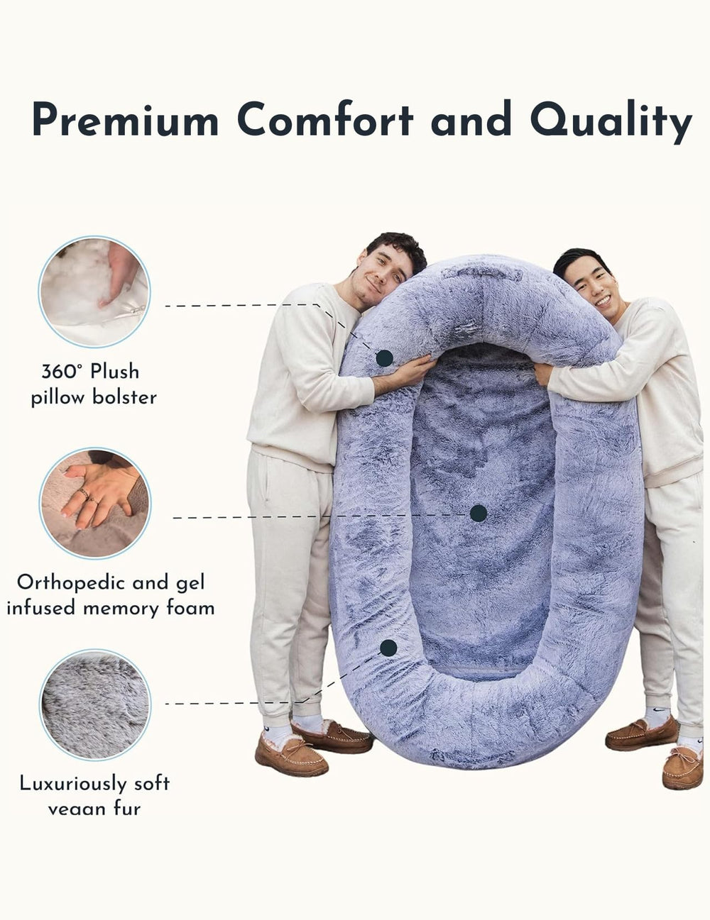 Plufl machine-washable cover keeps the look fresh and easy to care for.