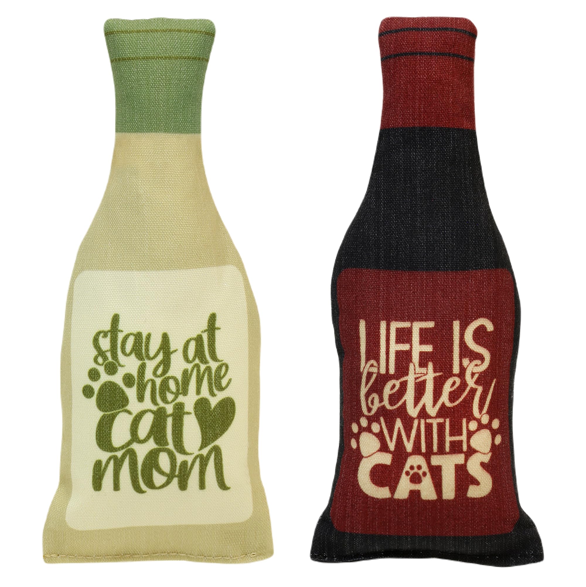 Plum Hill Purrsecco bottle catnip toy for energetic play