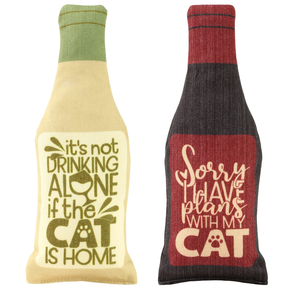 Plum Hill wine-bottle catnip toy kitten entertainment offers hours of engagement