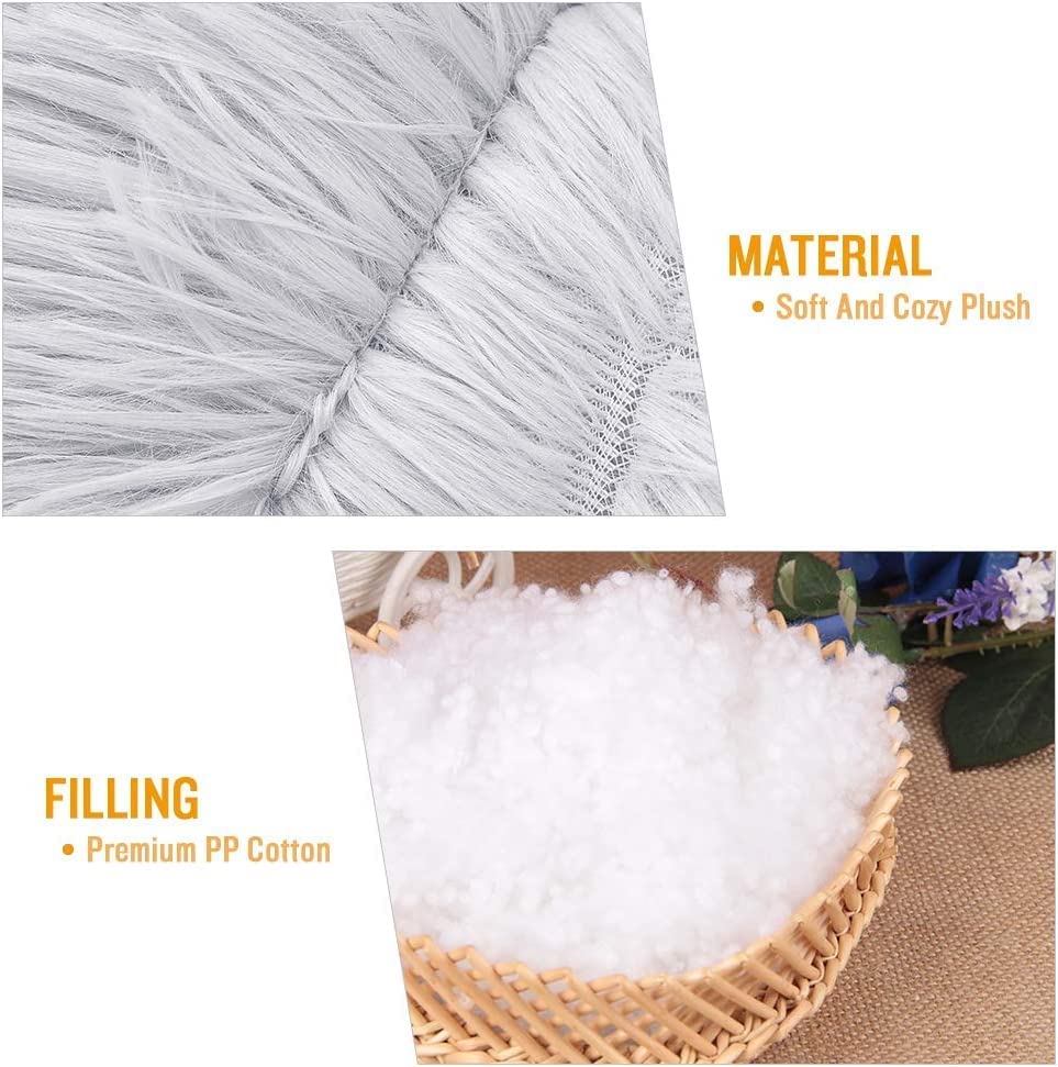 Large Cat Bed donut design with raised edge provides a calming, secure resting space.