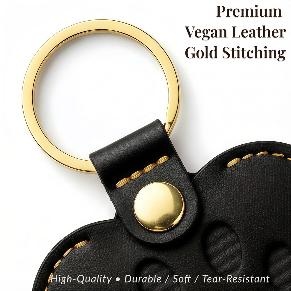 PLUSYYY Pet Memorial Keychain fits round trackers up to 31mm for convenience.