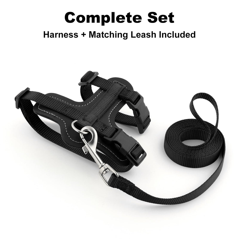 PLUTUS PET escape-proof neck and chest-adjusted harness in action.