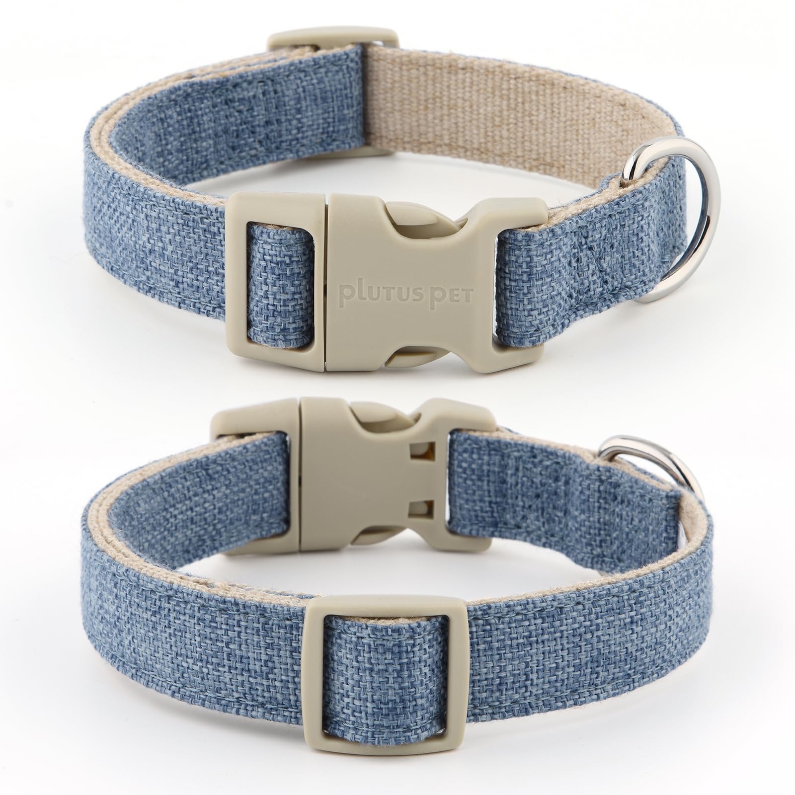 PLUTUS PET collar adjustable fit demonstrates versatile sizing for all dog sizes.