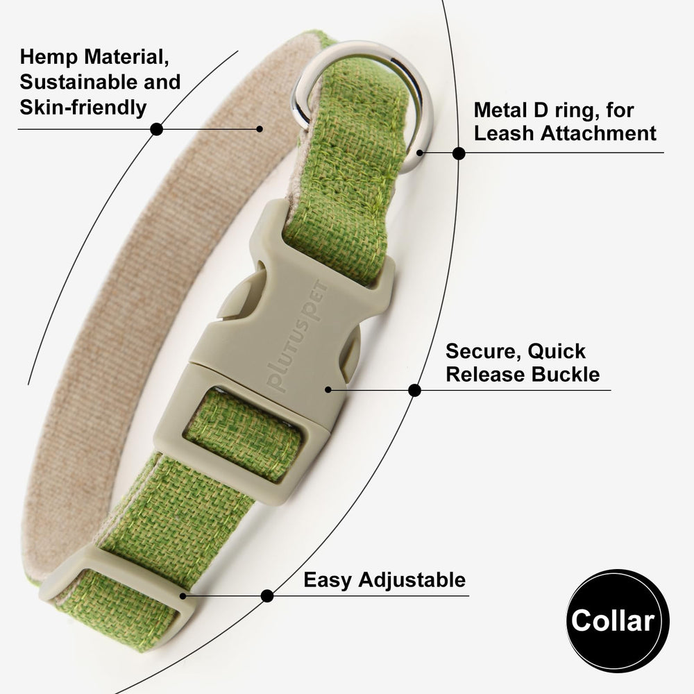 Plutus Pet cotton hemp leash with durable stitching for long-lasting daily walks.