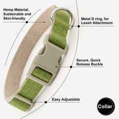 Plutus Pet cotton hemp leash with durable stitching for long-lasting daily walks.