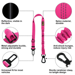 Plutus Pet adjustable-length belt from 25 to 32 inches fits dogs of all sizes