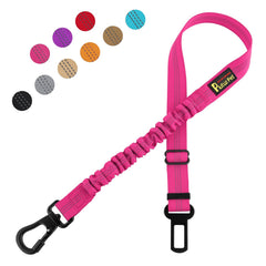 Plutus Pet dog seat belt with carabiner clip secures harness for safe car rides