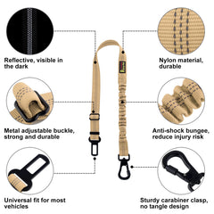 Plutus Pet dog seat belt adjustable length offers a custom fit for dogs of all sizes