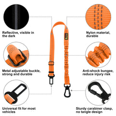 Plutus Pet adjustable-length belt provides a comfortable fit.