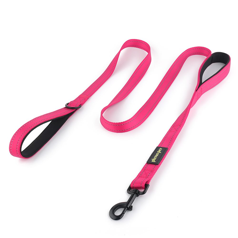 Plutus Pet double-handle leash 6ft with dual grips for versatile control on walks.
